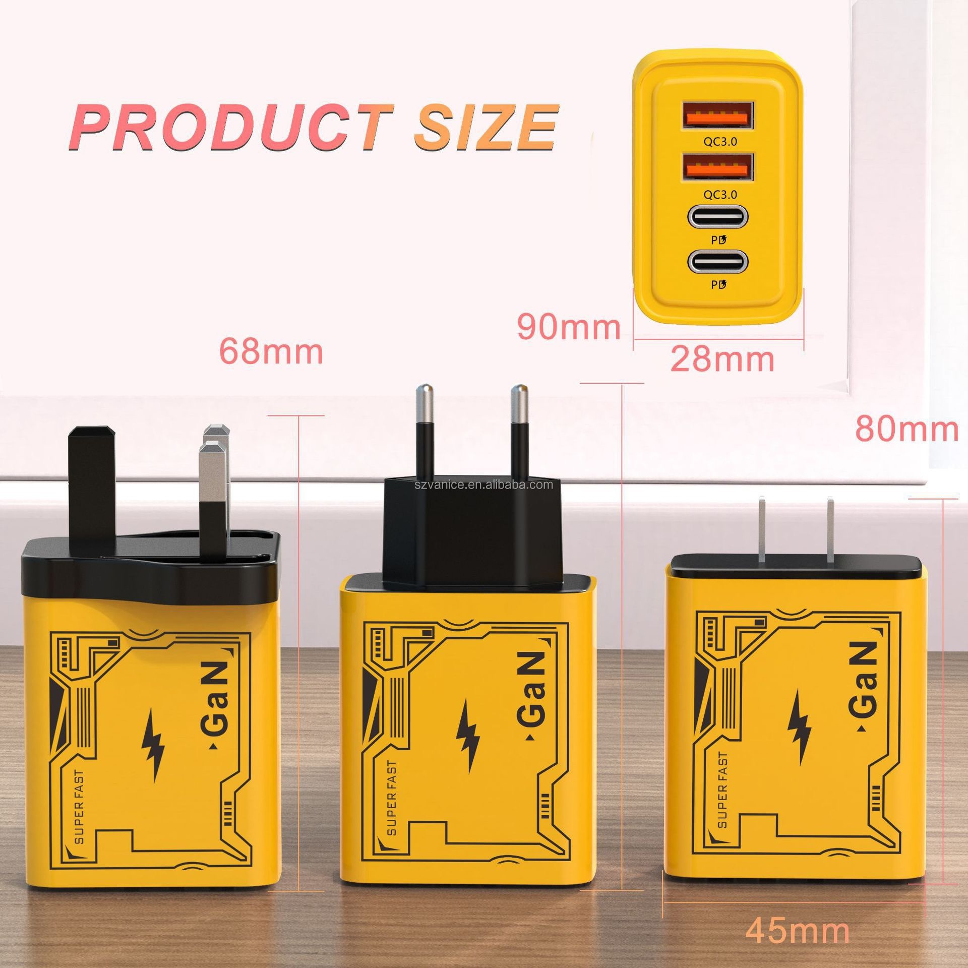 imgi_357_Hc93d801812474a92b8bc2a354b7c5abf5 120w Fast Charger 4 Ports Type-c Pd Quick Charge Charger - Image 3