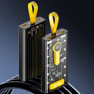 Home 20000 MAh Magnetic Transparent Power bank for IPhone15